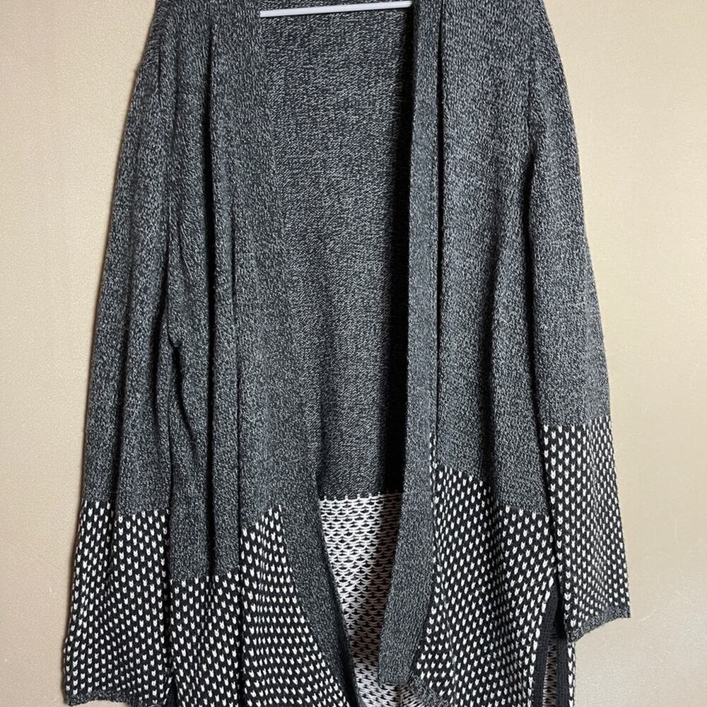 Avenue Open Front Draped Cardigan Sweater - Plus Size 26/28 - Picture 4 of 9